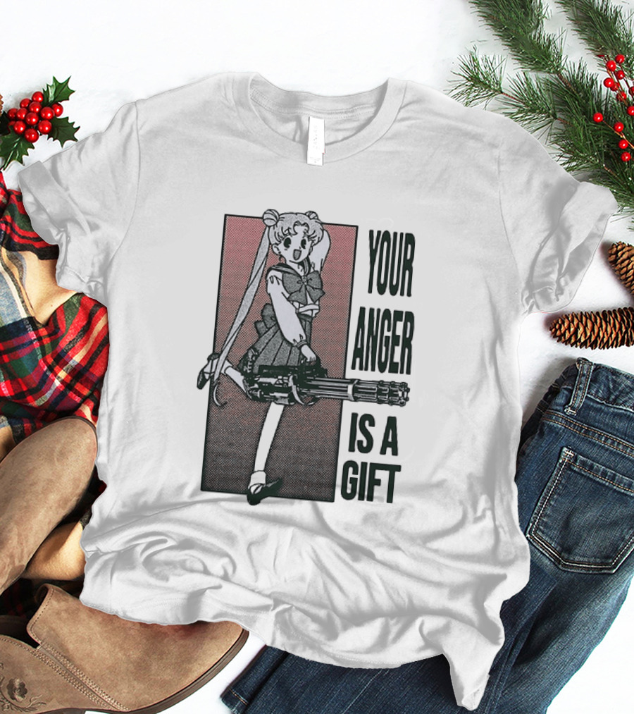 Sailor Moon Your Anger Is A Gift Rage Against The Machine Anime T-Shirt
