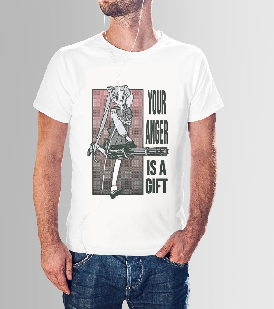 Sailor Moon Your Anger Is A Gift Rage Against The Machine Anime T-Shirt