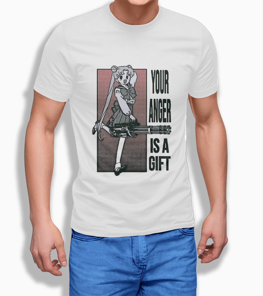 Sailor Moon Your Anger Is A Gift Rage Against The Machine Anime T-Shirt