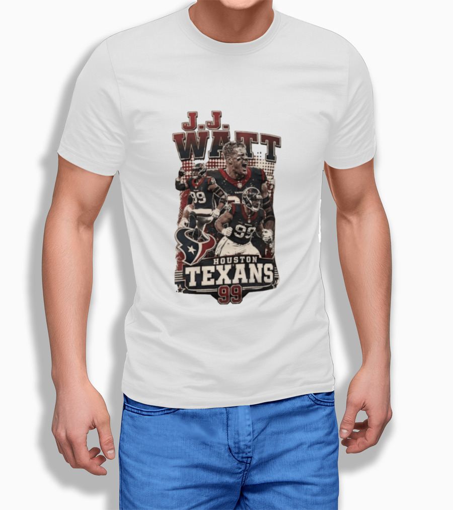 J.J. Watt Houston Texans 99 NFL Football Player T-Shirt