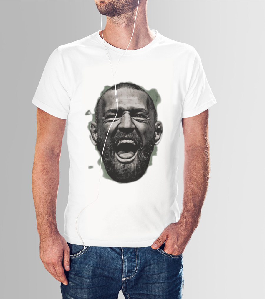 UFC Fighter Yelling Conor McGregor Fight Champion Face T-Shirt