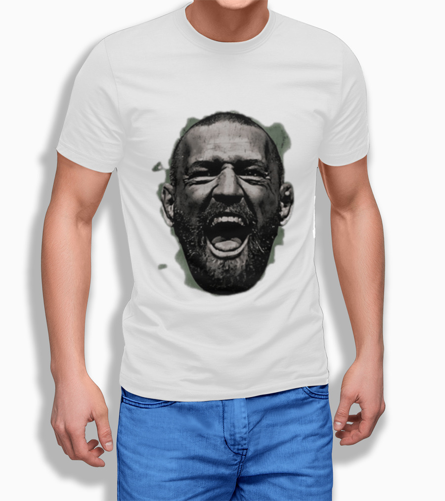 UFC Fighter Yelling Conor McGregor Fight Champion Face T-Shirt