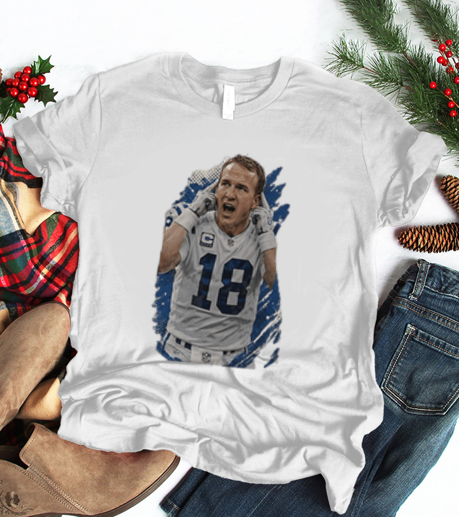 Peyton Manning Indianapolis Colts 18 Football Player NFL Legend T-Shirt
