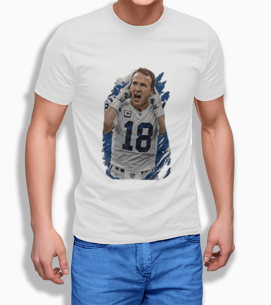 Peyton Manning Indianapolis Colts 18 Football Player NFL Legend T-Shirt