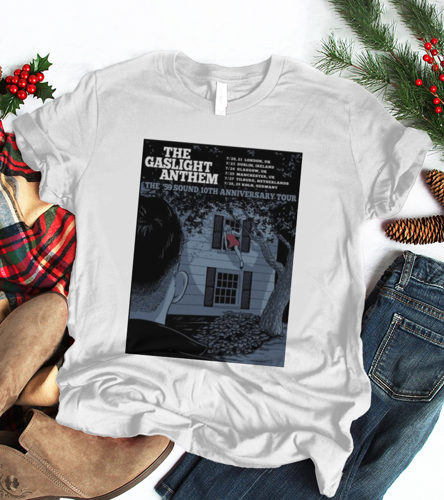 The Gaslight Anthem The '59 Sound 10th Anniversary Tour London Dublin Glasgow Manchester Tilburg Koln T-Shirt