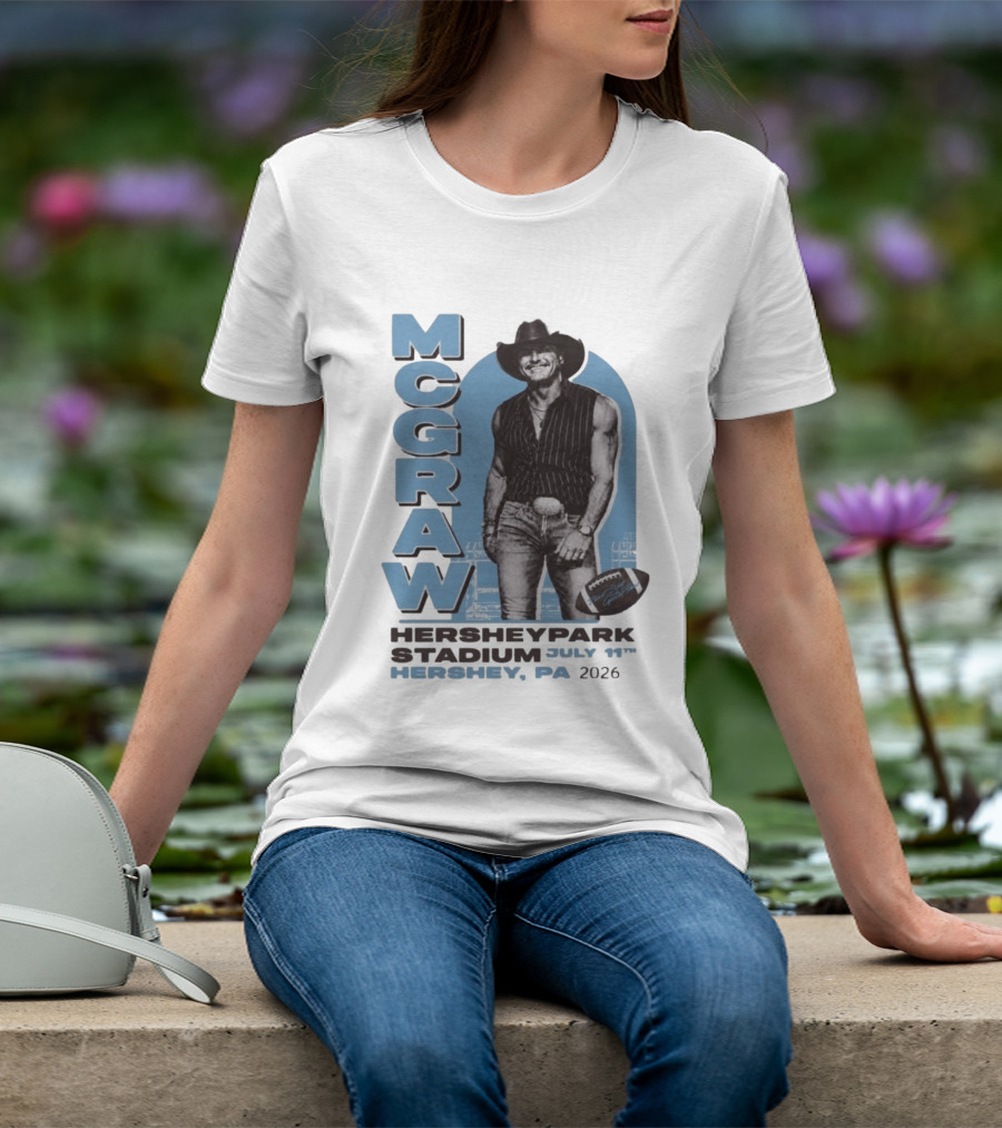 MCGRAW Hersheypark Stadium July 11th Hershey PA 2026 Football T-Shirt