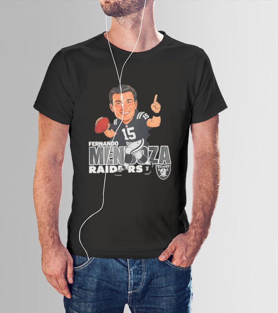 Fernando Mendoza Raiders 15 Football Player Raiders T-Shirt