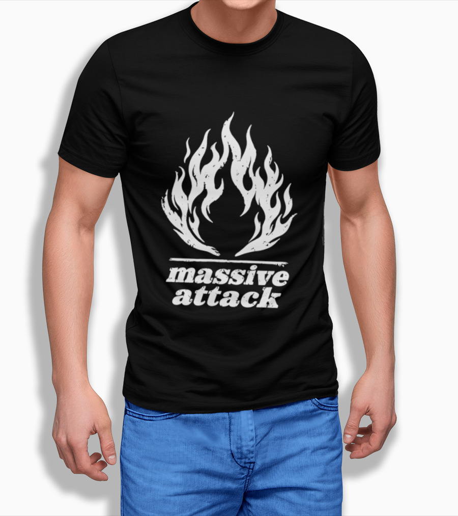 Massive Attack Fire Flame T-Shirt