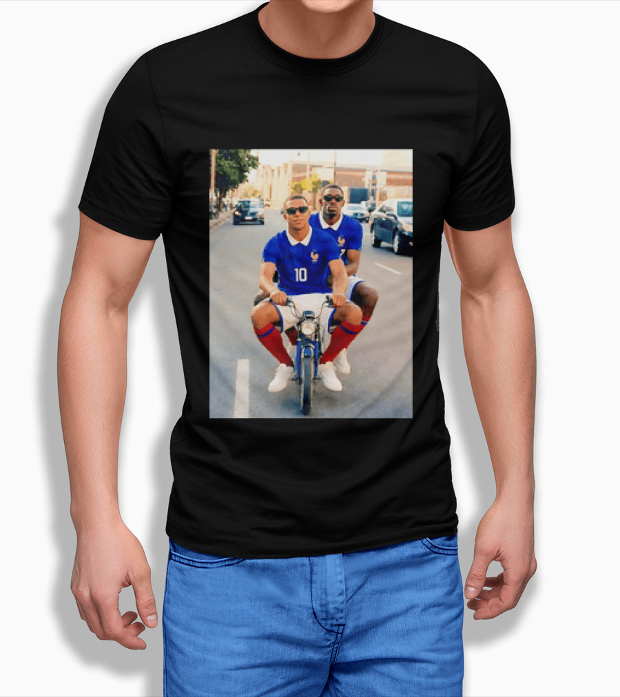 Kylian Mbappé Ousmane Dembélé France Team Jersey T-Shirt