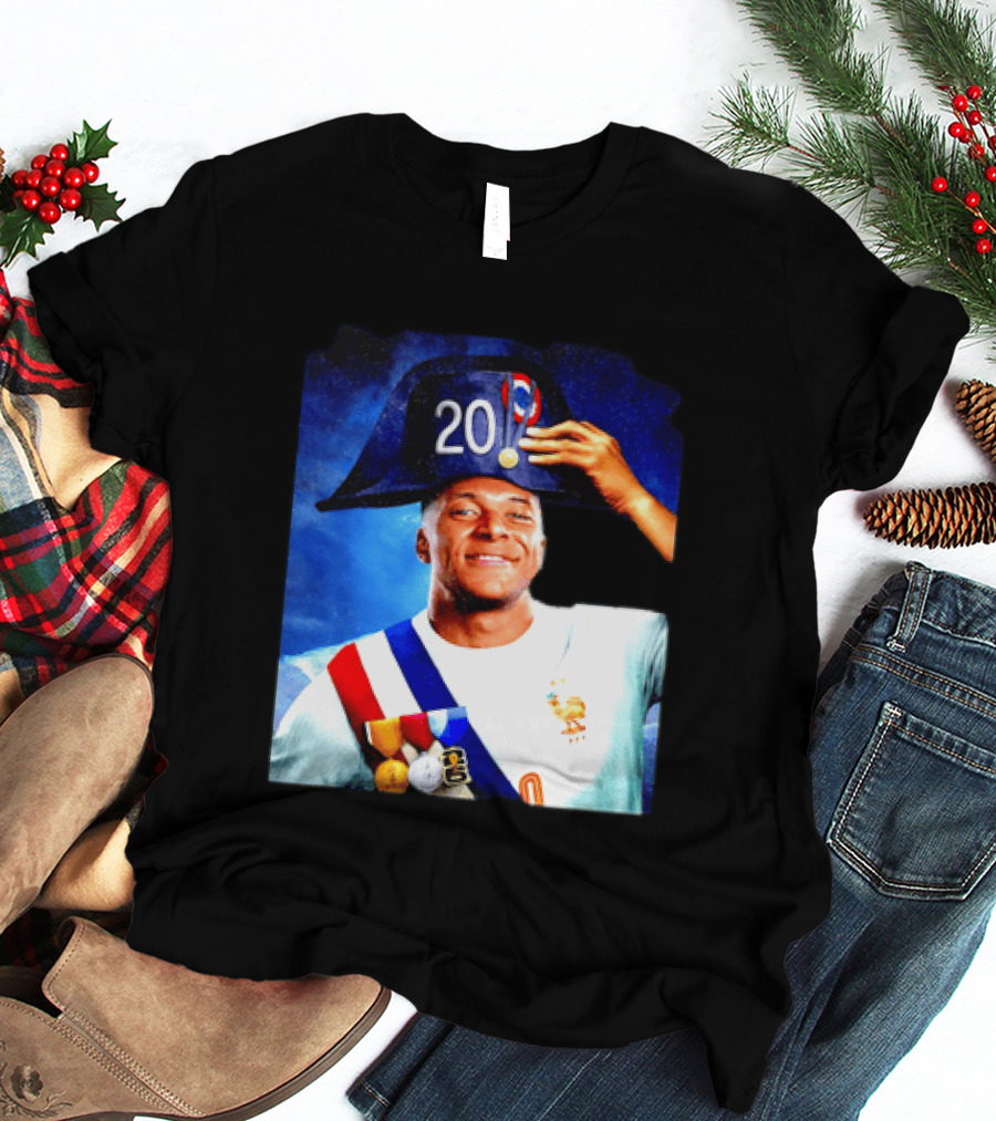 Kylian Mbappé France National Team 2026 Captain No 20 Napoleon Hat T-Shirt