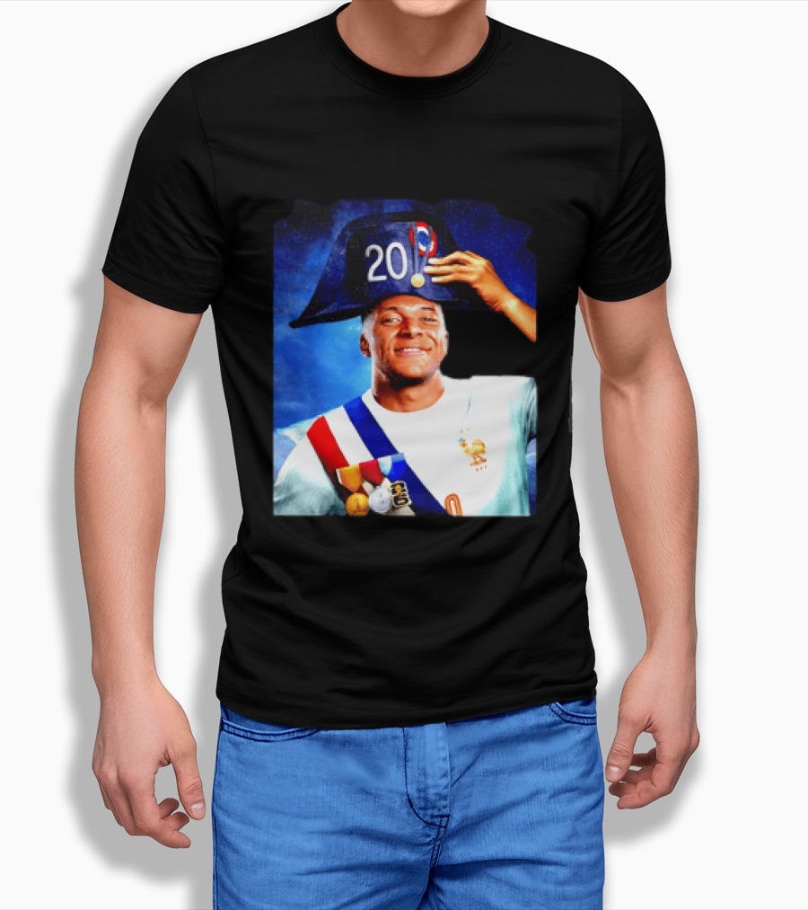 Kylian Mbappé France National Team 2026 Captain No 20 Napoleon Hat T-Shirt