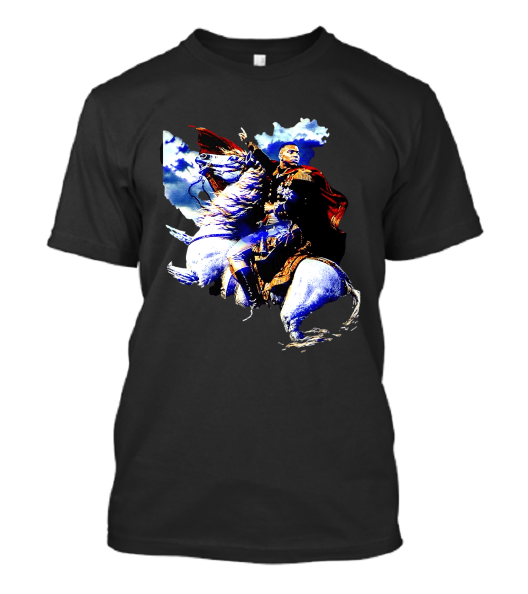 Kylian Mbappe Napoleon Bonaparte Crossing Alps Painting Horse Rider T-Shirt