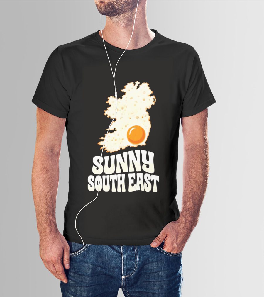 Sunny South East Ireland Fried Egg Map T-Shirt