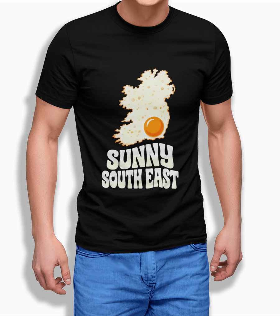 Sunny South East Ireland Fried Egg Map T-Shirt