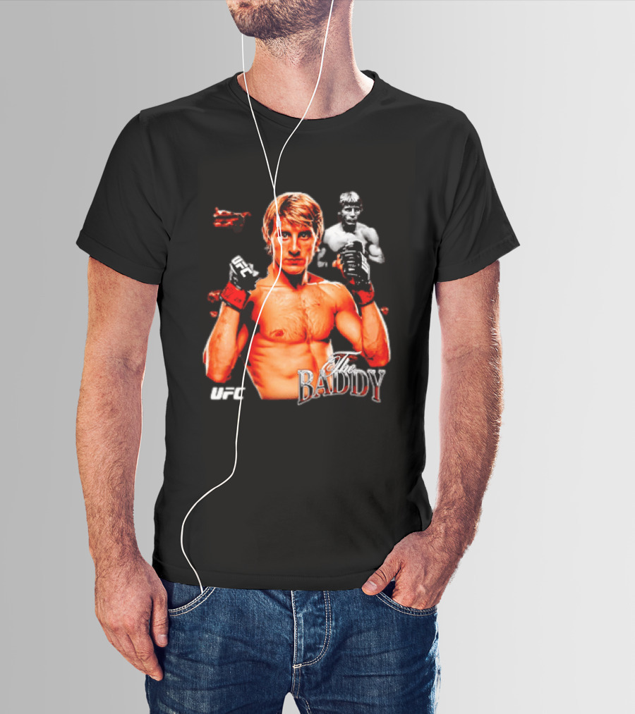Paddy Pimblett The Baddy UFC MMA Fighter Image T-Shirt