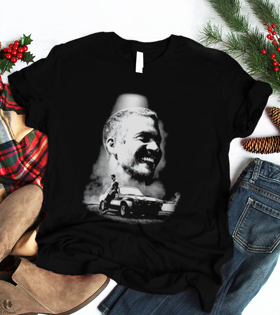 Paul Walker Fast And Furious Tribute With Classic Car Scene T-Shirt