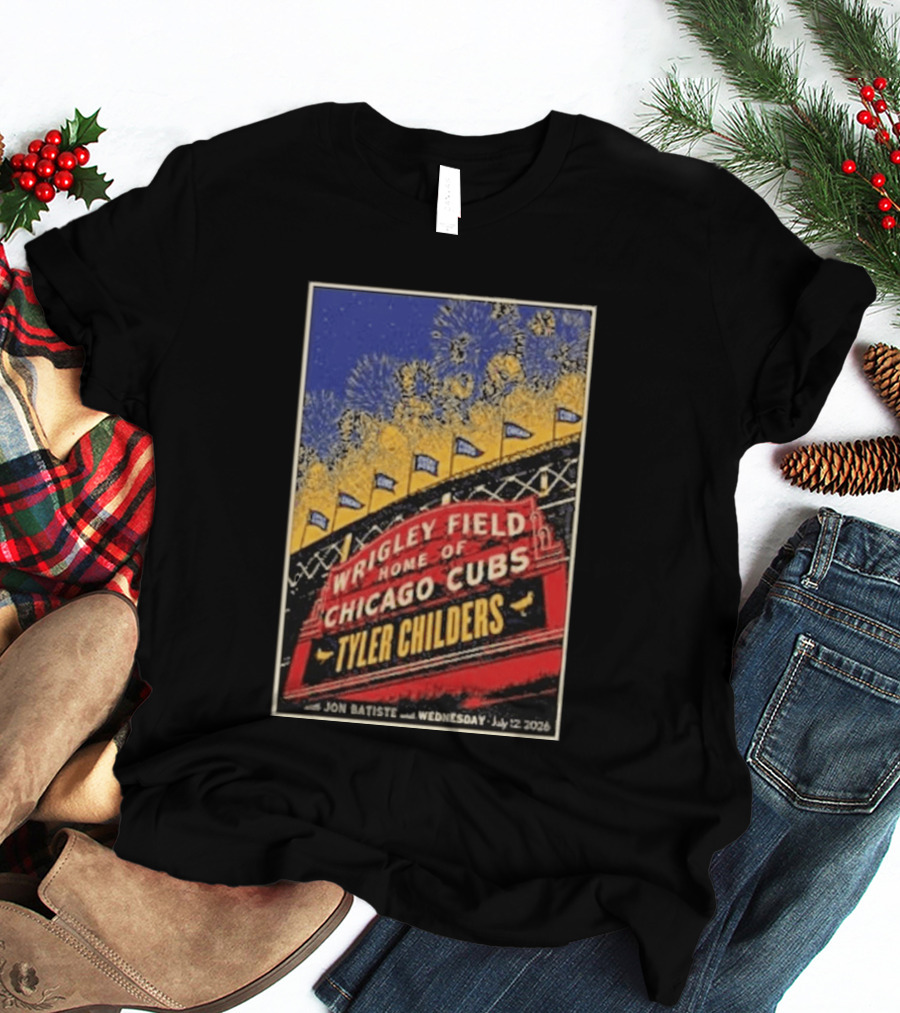 Tyler Childers Wrigley Field Home Of Chicago Cubs Event July 12 2026 T-Shirt