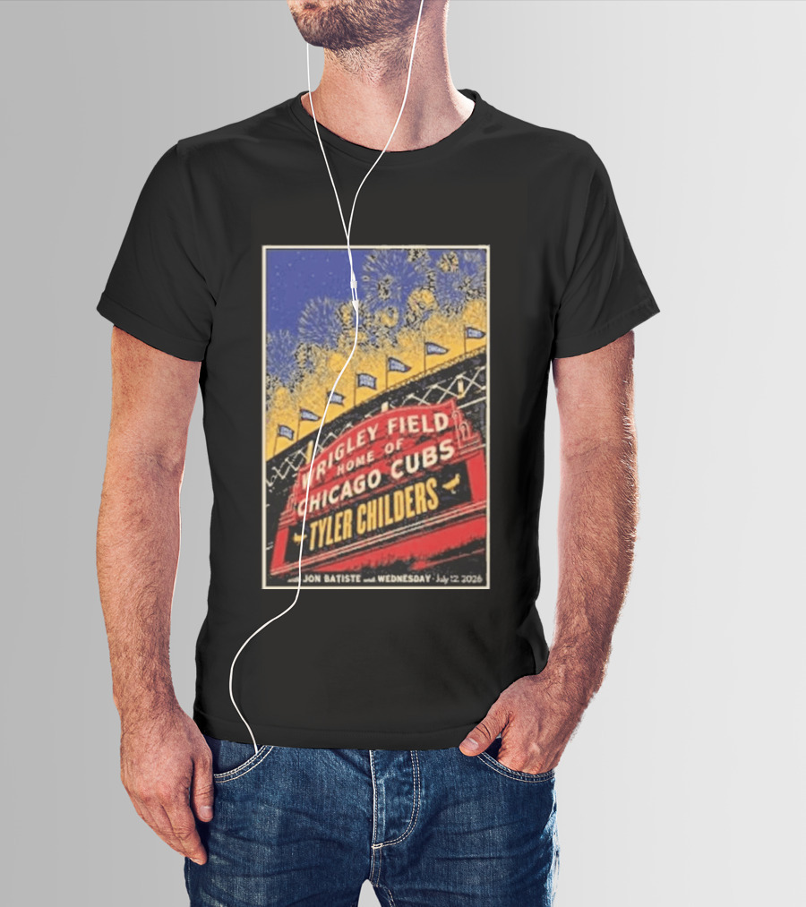 Tyler Childers Wrigley Field Home Of Chicago Cubs Event July 12 2026 T-Shirt