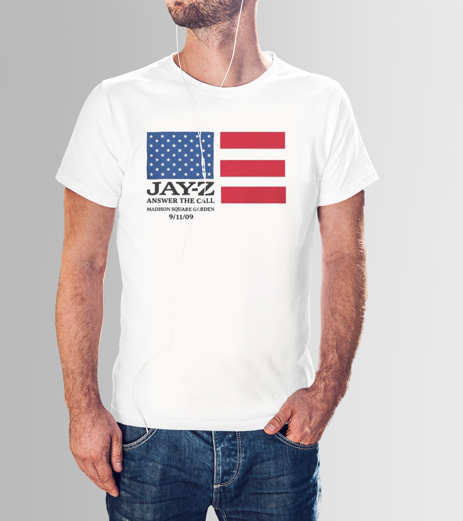 Jay Z Answer The Call Madison Square Garden 9/11/09 T-Shirt