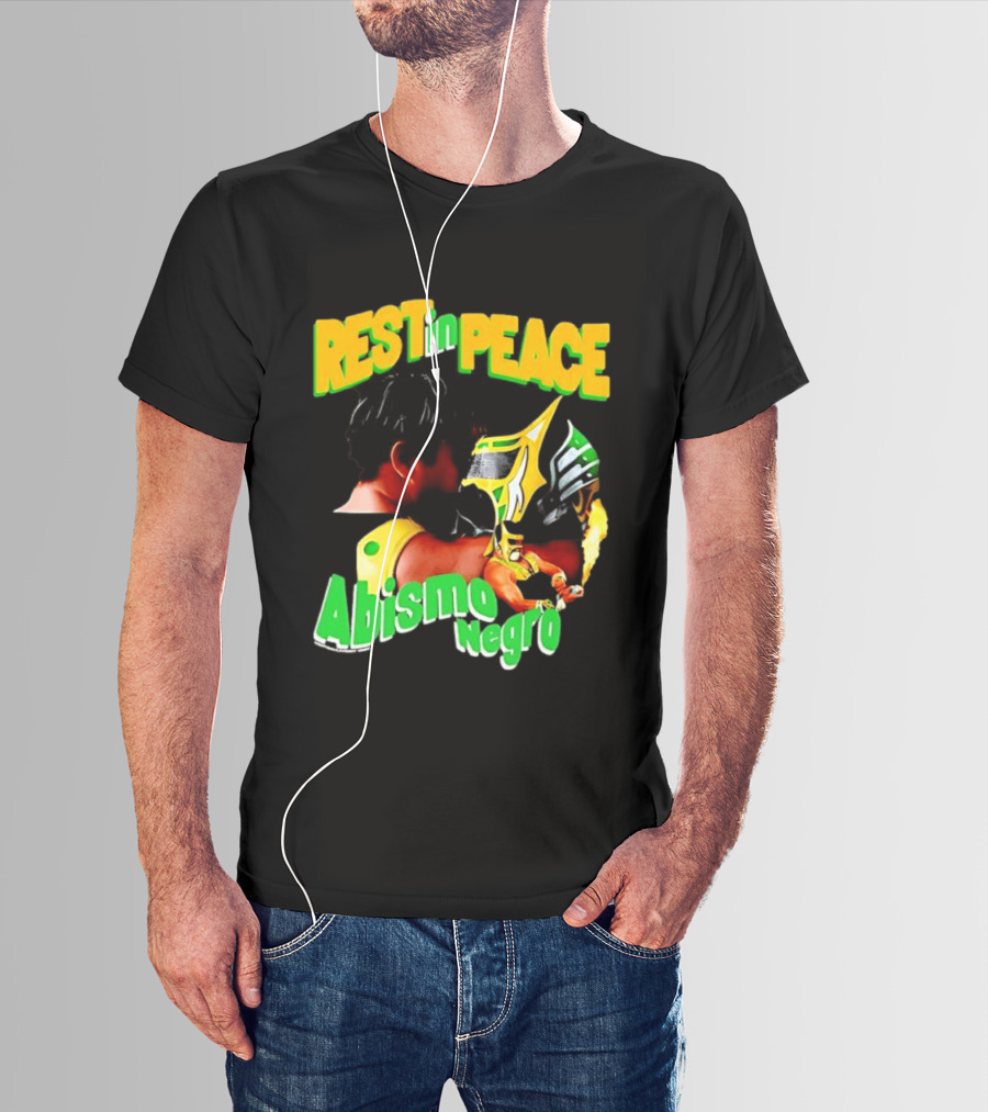 REST In PEACE Abismo Negro Lucha Libre AAA Professional Wrestling T-Shirt