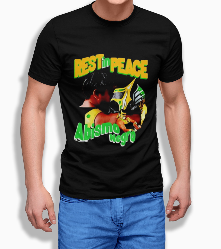 REST In PEACE Abismo Negro Lucha Libre AAA Professional Wrestling T-Shirt
