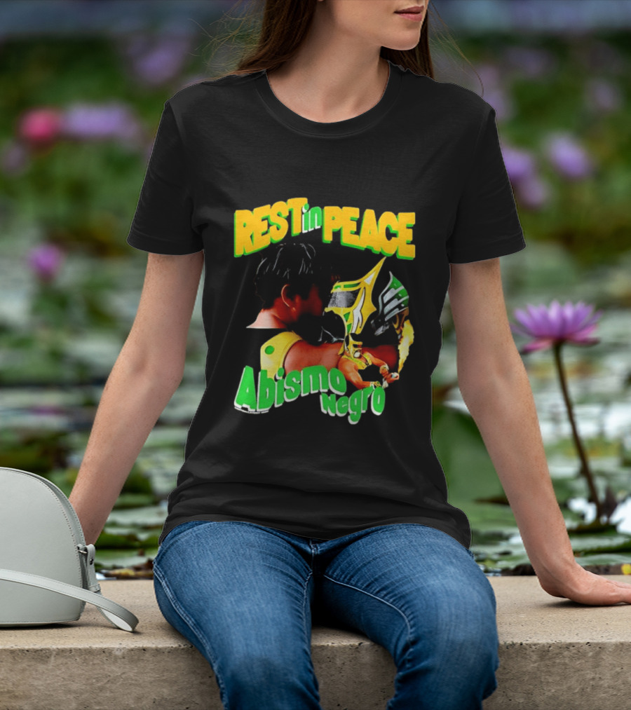REST In PEACE Abismo Negro Lucha Libre AAA Professional Wrestling T-Shirt