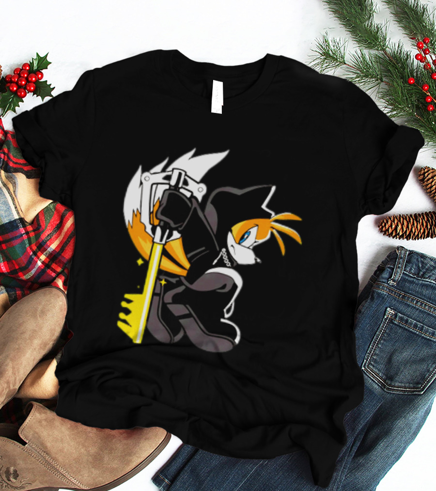 GoblinTengu Yellow Black Hooded Cat Keyblade Warrior T-Shirt