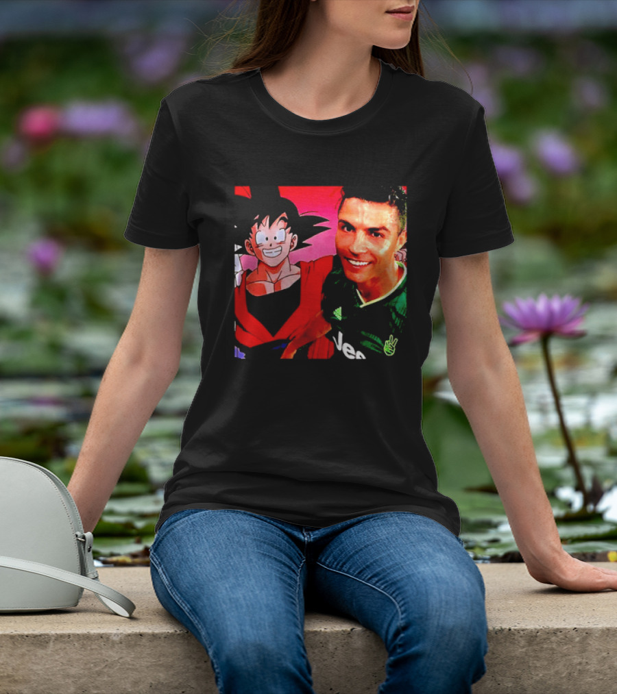 Goku Dragon Ball X Cristiano Ronaldo Juventus Collaboration T-Shirt