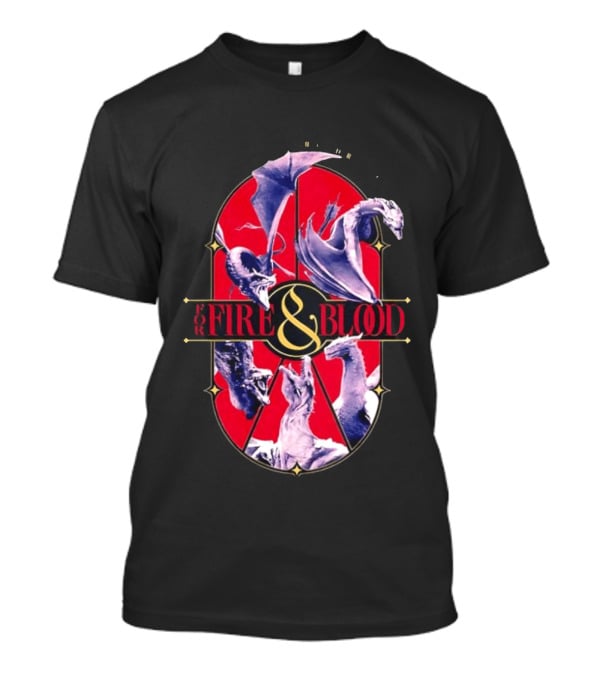 House Of The Dragon Fire And Blood Fantasy Dragons Iconic Show T-Shirt
