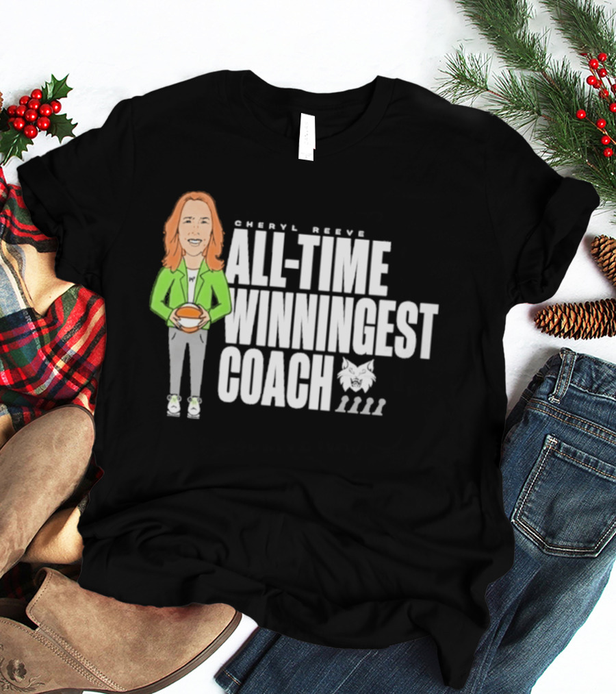 Cheryl Reeve All Time Winningest Coach Iconic Basketball Champion Recognition T-Shirt