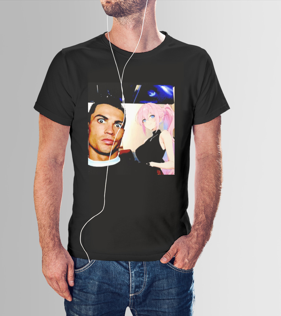 Cristiano Ronaldo Shikimori Anime Manga Collaboration T-Shirt