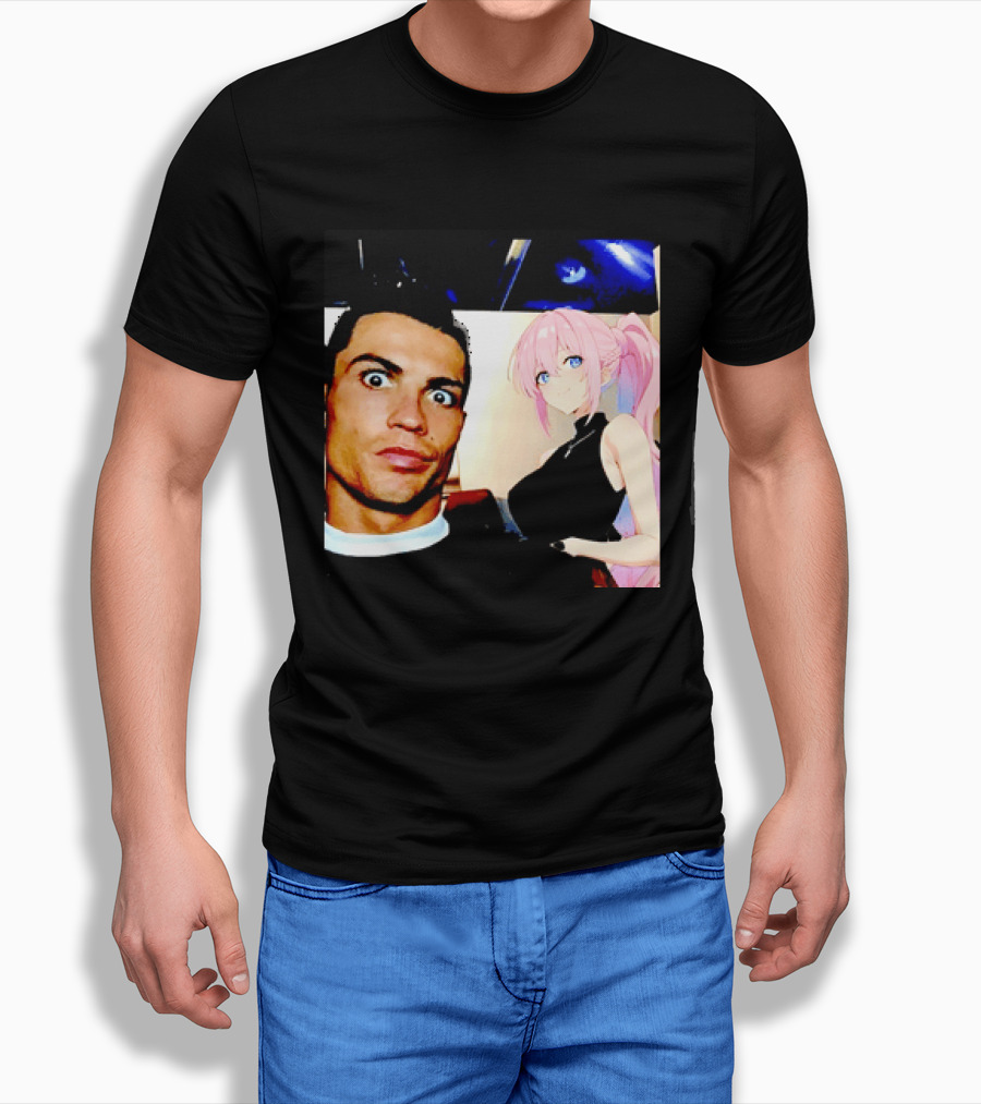 Cristiano Ronaldo Shikimori Anime Manga Collaboration T-Shirt