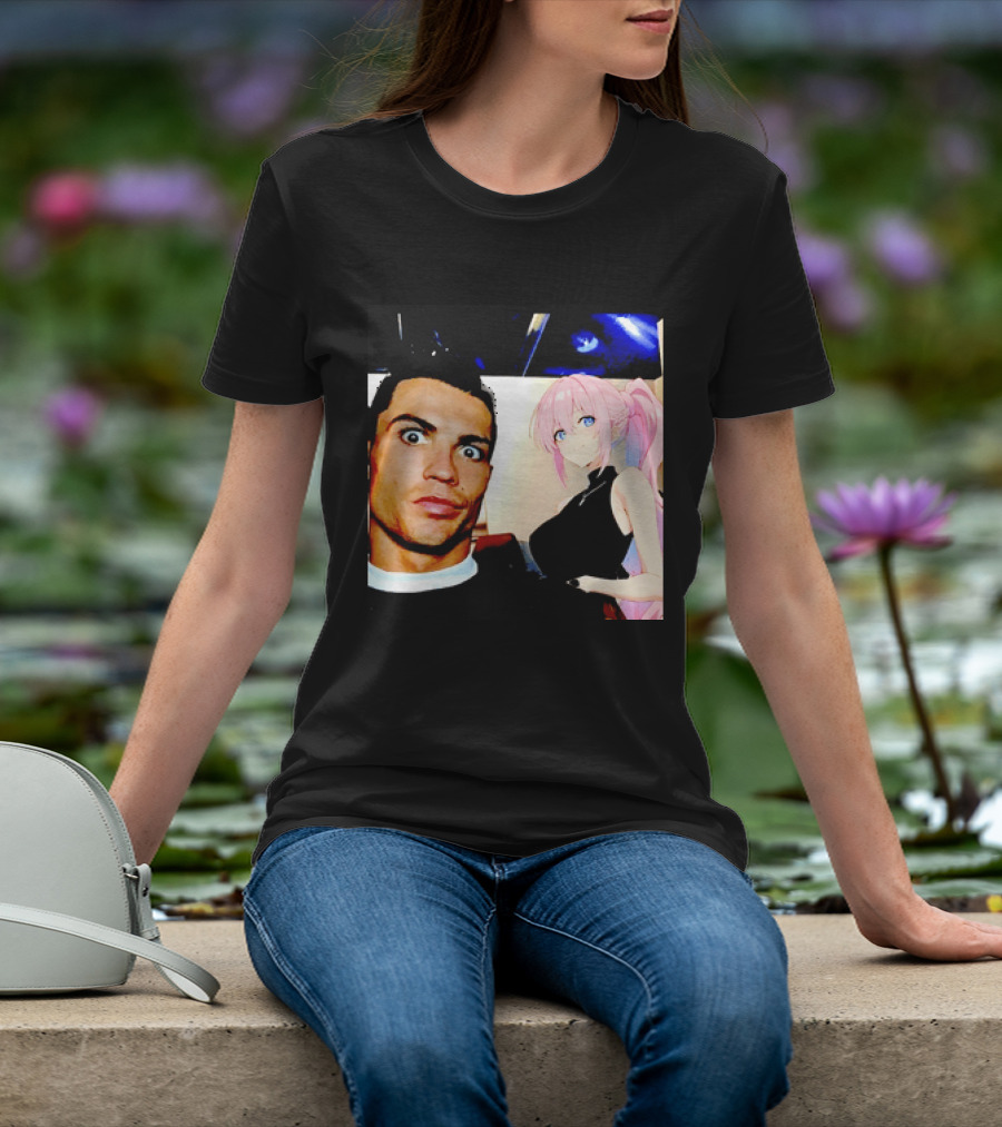 Cristiano Ronaldo Shikimori Anime Manga Collaboration T-Shirt