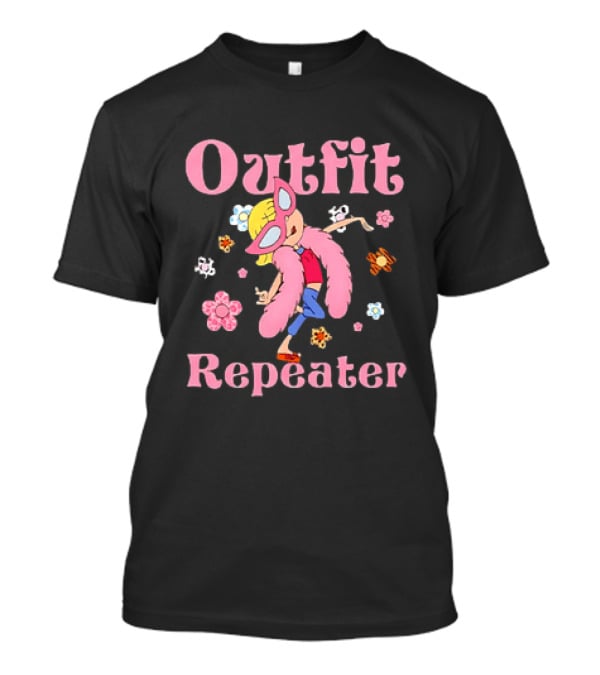 Disney Lizzie McGuire Outfit Repeater Cartoon Character Flower T-Shirt