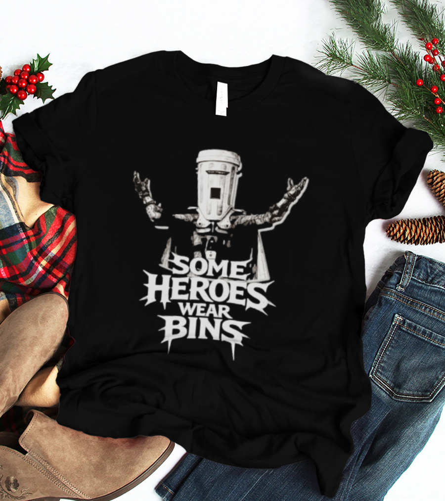 Some Heroes Wear Bins Count Binface Iconic Tribute Heroism T-Shirt