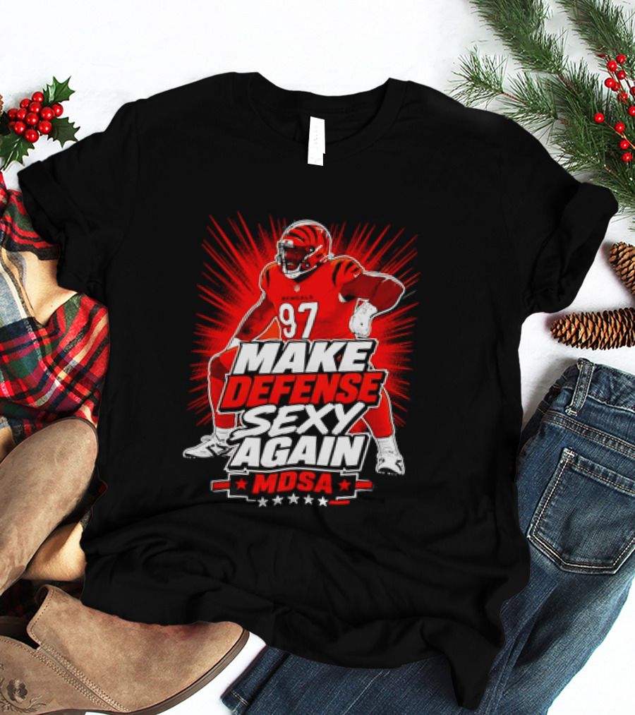 Kamron Neal Cincinnati Bearcats Make Defense Sexy Again MDSA Football 97 T-Shirt