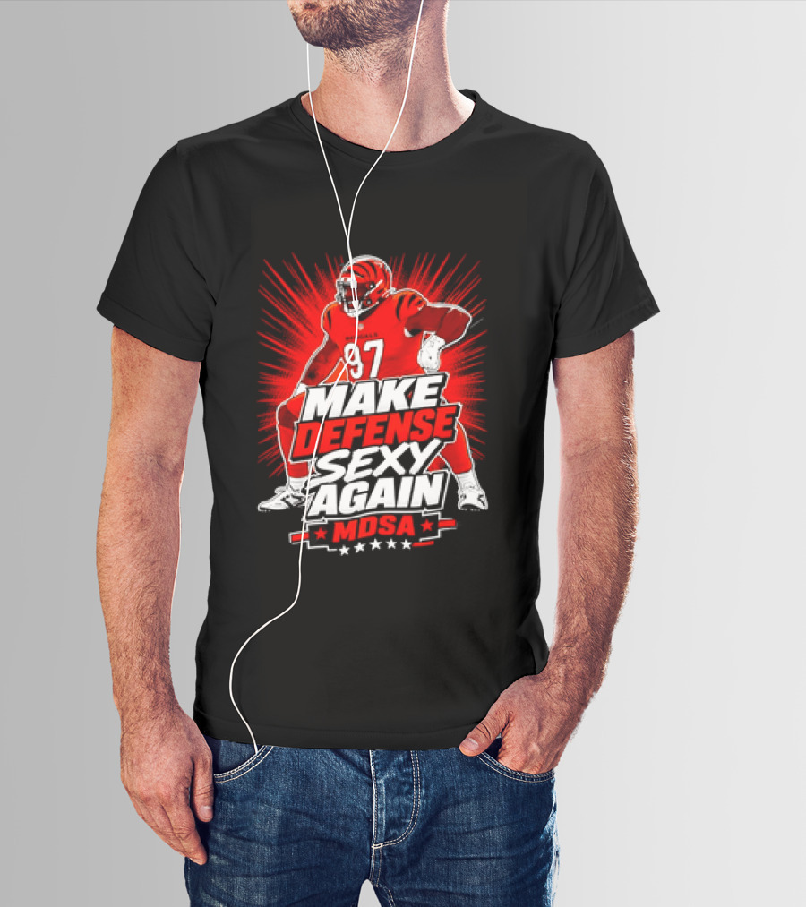Kamron Neal Cincinnati Bearcats Make Defense Sexy Again MDSA Football 97 T-Shirt