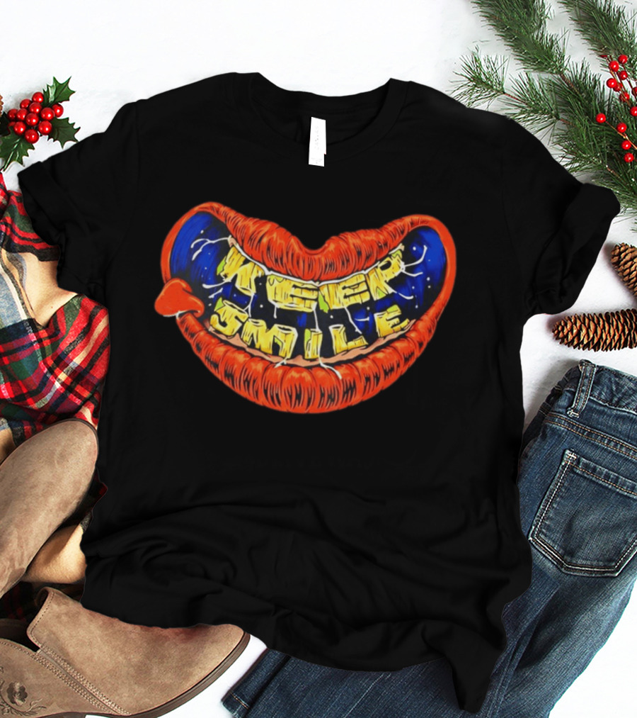 Keep Smile Red Lips Bright Teeth T-Shirt