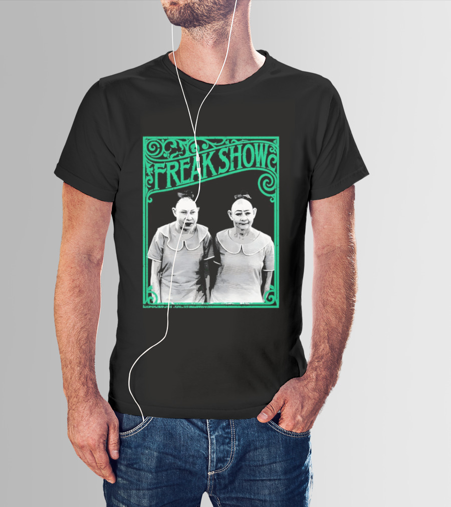 Freak Show Vintage Circus Sideshow Twins T-Shirt