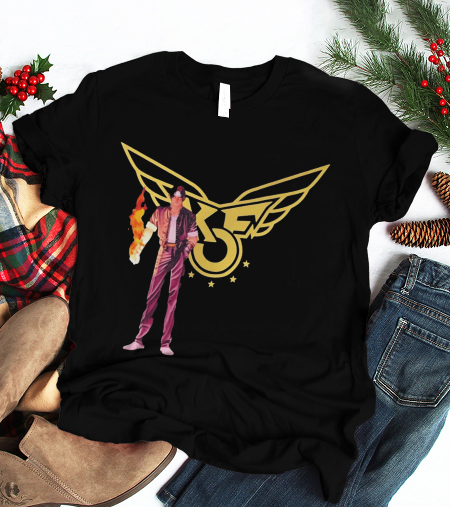 KOF Kyo Kusanagi Fire Power Iconic Wings T-Shirt