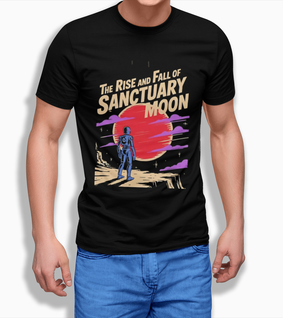 The Rise And Fall Of Sanctuary Moon Sci Fi Space Adventure Astronaut T-Shirt