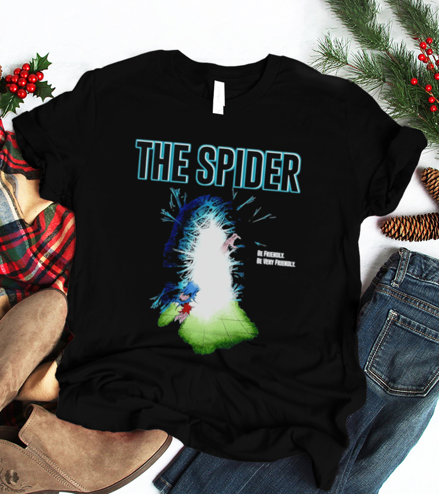 The Spider Be Friendly Be Very Friendly Comic Explosion T-Shirt