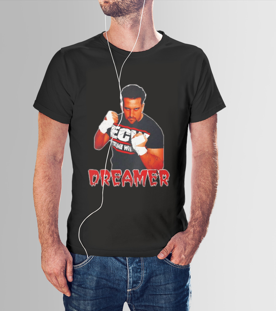 ECW Extreme Wrestling Tommy Dreamer Fighting T-Shirt