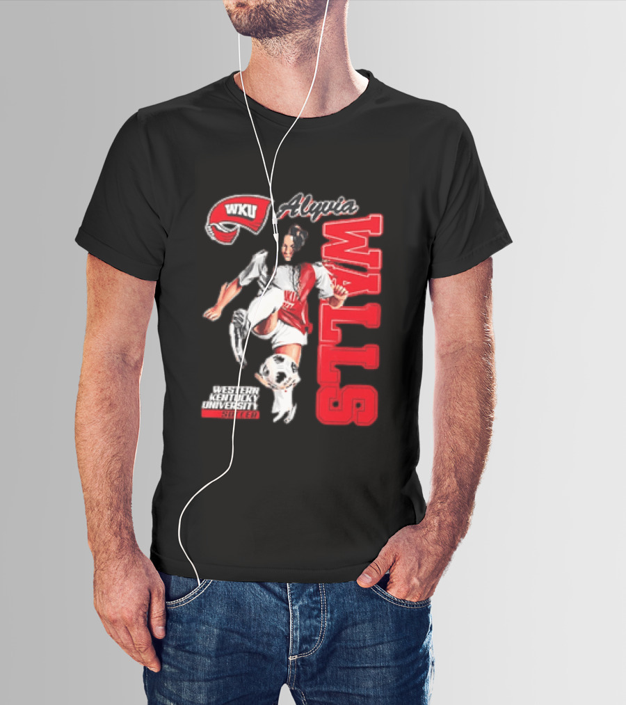 Western Kentucky University Soccer Alyvia Walls WKU T-Shirt