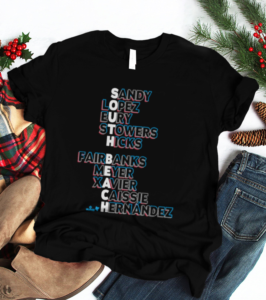 Miami Baseball Sandy Lopez Bury Stowers Hicks Fairbanks Meyer Xavier Caissie Hernandez South Beach Names 2026 T-Shirt