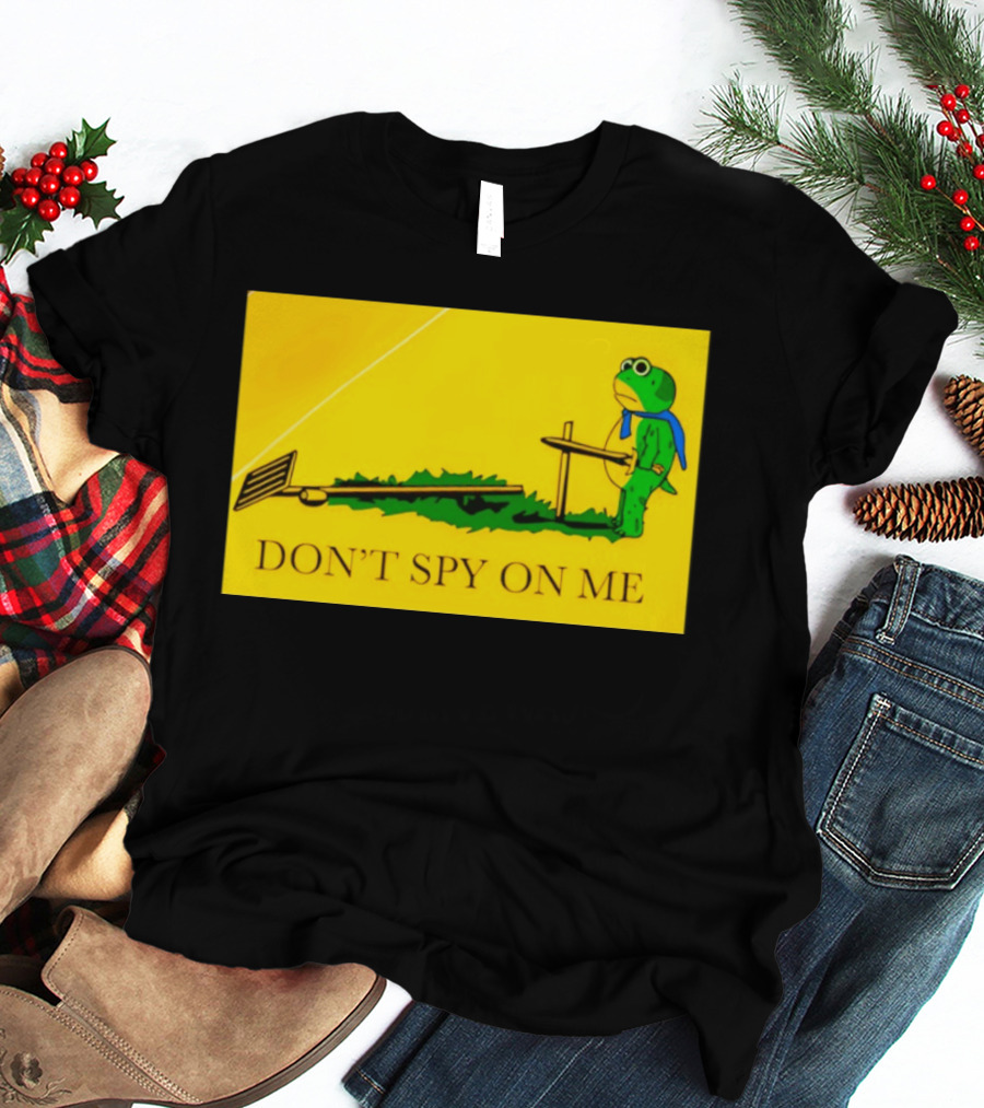 Portland Frog Don't Spy On Me Anti Flock Camera T-Shirt