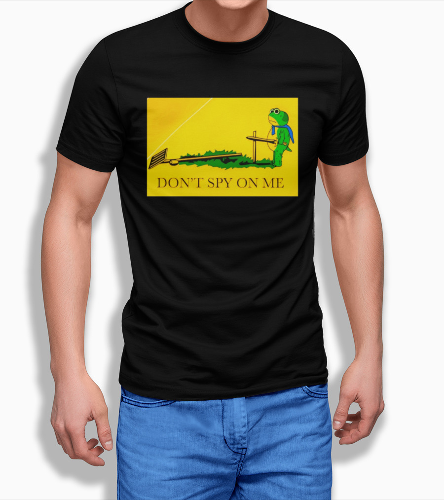 Portland Frog Don't Spy On Me Anti Flock Camera T-Shirt