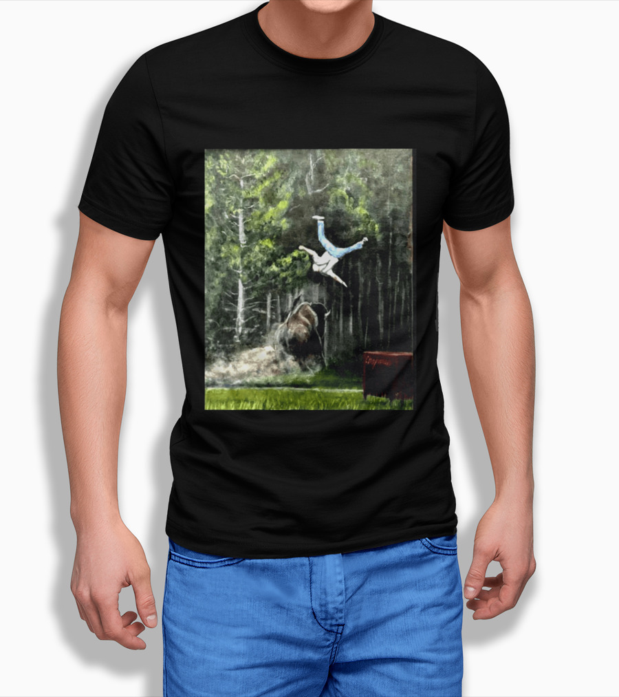 Raccoon Flaming Fart Chaos With Hippo And Unexpected Forest Flip T-Shirt