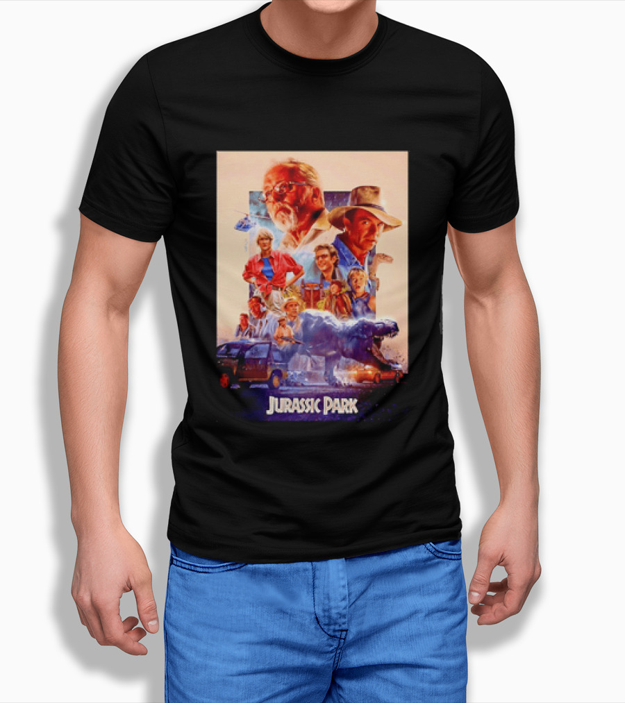 Sam Neill Laura Dern Jeff Goldblum Richard Attenborough Jurassic Park RIP T-Shirt
