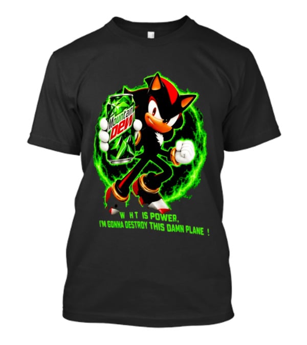 Mountain Dew Power Shadow Destroy This Damn Planet T-Shirt